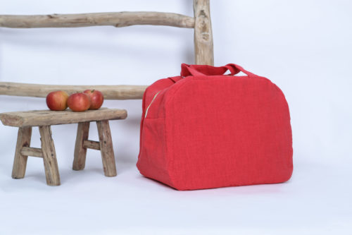 sac week-end rouge coquelicot